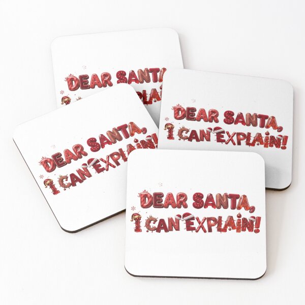 Item preview, Dear Santa I Can Explain - Funny Christmas Holiday Typography designed and sold by royalflush664.