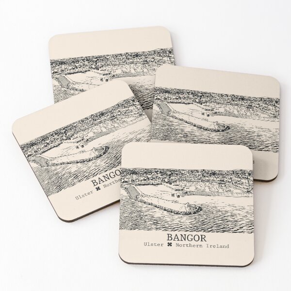 Item preview, Bangor NI - Vintage Ink Cityscape designed and sold by Lakeric.