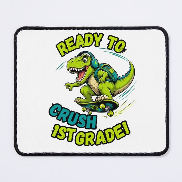 Item preview, Ready To Crush 1st Grade Dinosaur T-Rex designed and sold by ScriptedMoments.