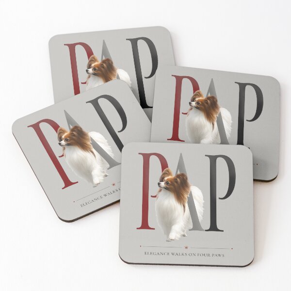 Item preview, Papillon Elegance Walks on Four Paws | Luxury Dog Design designed and sold by PapillonArtStudio.