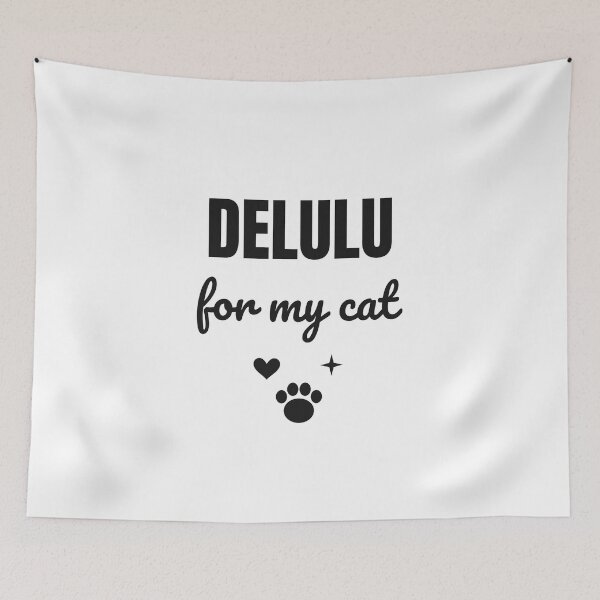 Item preview, Delulu for My Cat - Funny Trendy Cat Shirt designed and sold by RankShift.
