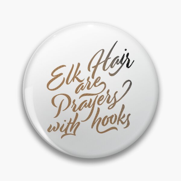 Item preview, Fly fishing text illustration "Elk Hair Prayers with Hooks" Elk Hair Caddis. designed and sold by Art-Horizon.