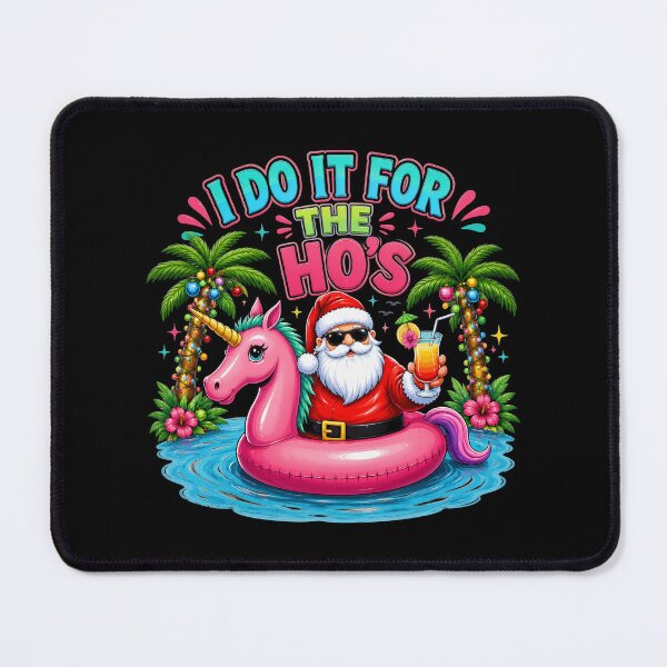 Item preview, Christmas In July I Do It For The Hos Santa Unicorn Float designed and sold by OlakunleOloroz.