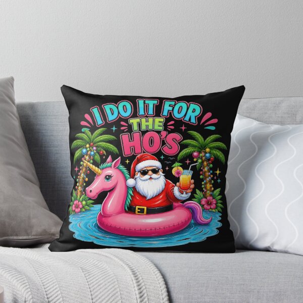 Item preview, Christmas In July I Do It For The Hos Santa Unicorn Float designed and sold by OlakunleOloroz.