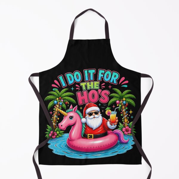 Item preview, Christmas In July I Do It For The Hos Santa Unicorn Float designed and sold by OlakunleOloroz.