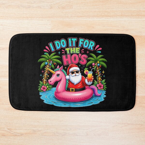 Item preview, Christmas In July I Do It For The Hos Santa Unicorn Float designed and sold by OlakunleOloroz.