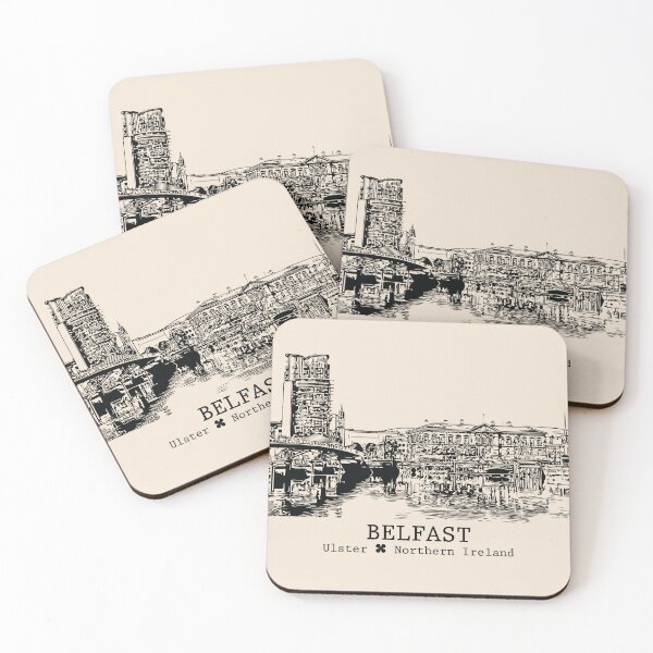 Item preview, Belfast NI - Vintage Ink Cityscape designed and sold by Lakeric.