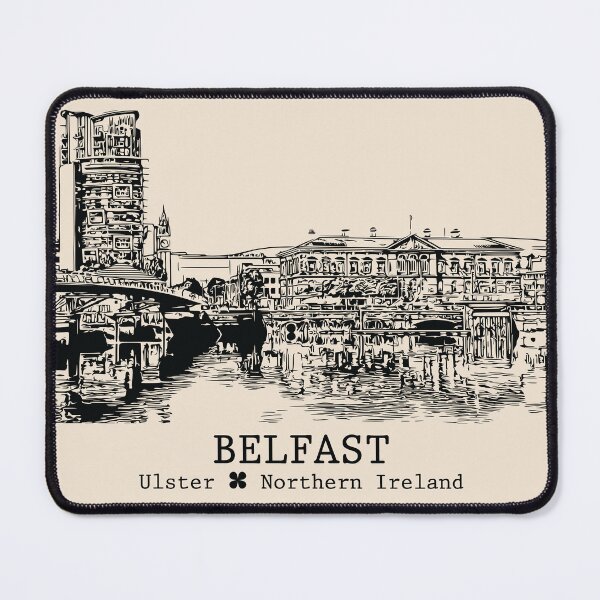 Item preview, Belfast NI - Vintage Ink Cityscape designed and sold by Lakeric.