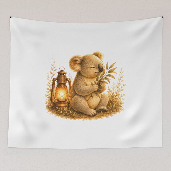 Item preview, Mindful Koala Eucalyptus Vintage Lantern Slow Living designed and sold by AQUILAKREO.
