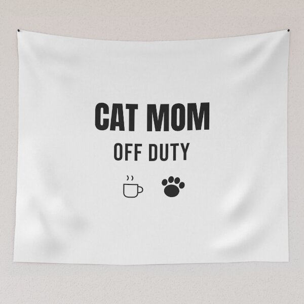 Item preview, Cat Mom Off Duty - Funny Cat Lover Shirt designed and sold by RankShift.