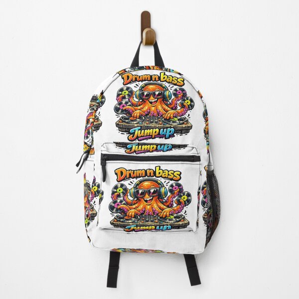 Item preview, Jump Up Drum n Bass Octopus DJ Music Art designed and sold by ZenRave Designs.