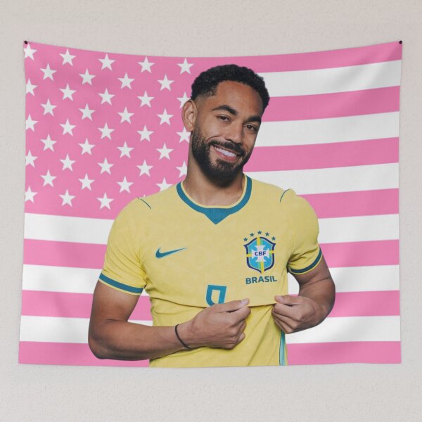 Item preview, Cunha Pink American Flag designed and sold by thecollegetalk.