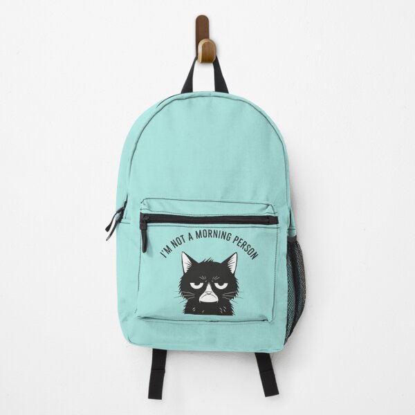 Item preview, Grumpy Black Cat Not A Morning Person designed and sold by Amir Faysal.