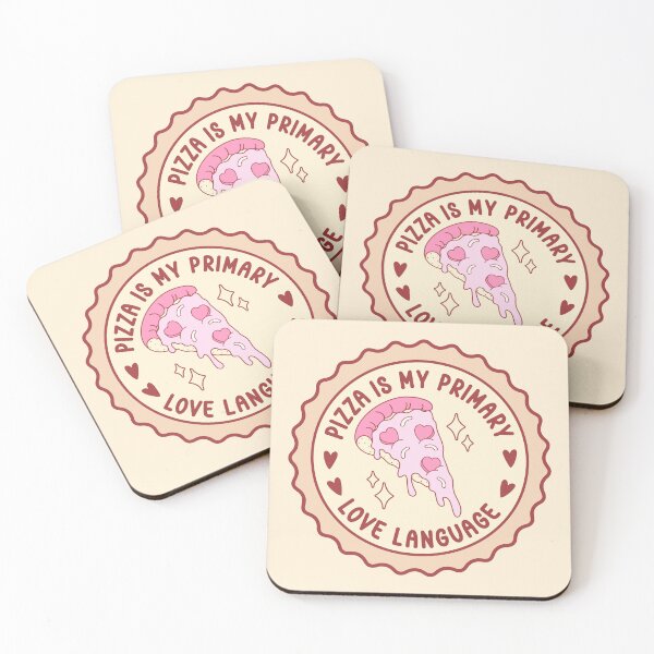 Item preview, Pizza Is My Primary Love Language - Cute Kawaii Foodie Badge designed and sold by the-Z3nith.