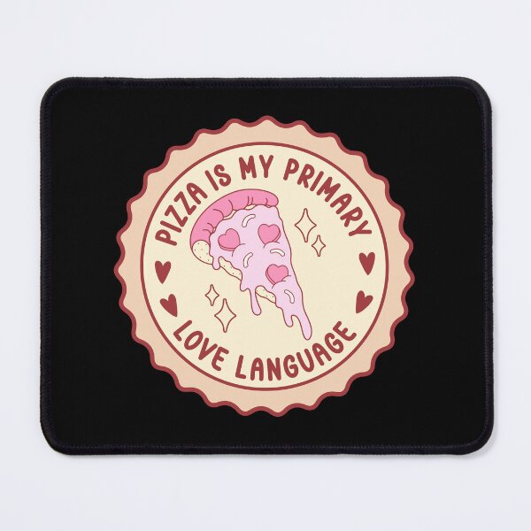 Item preview, Pizza Is My Primary Love Language - Cute Kawaii Foodie Badge designed and sold by the-Z3nith.