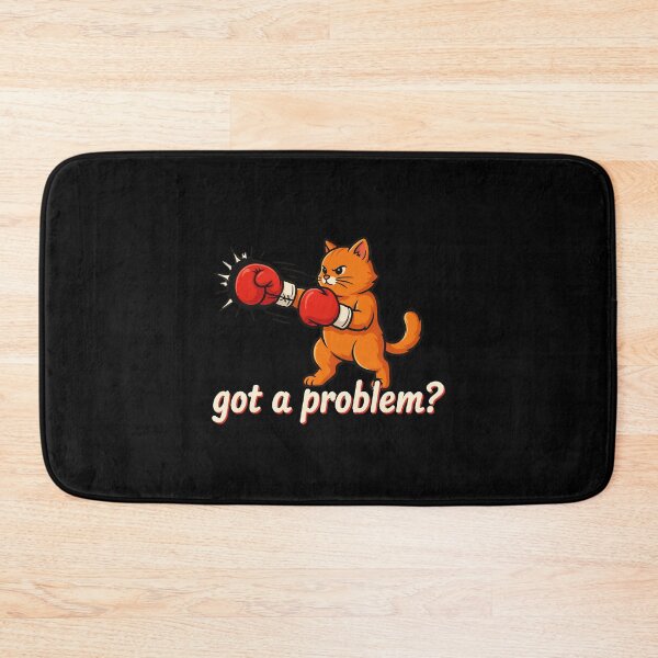 Item preview, Orange Cat Boxing "Got a Problem" Funny Gift designed and sold by MaddyDesignsCo.