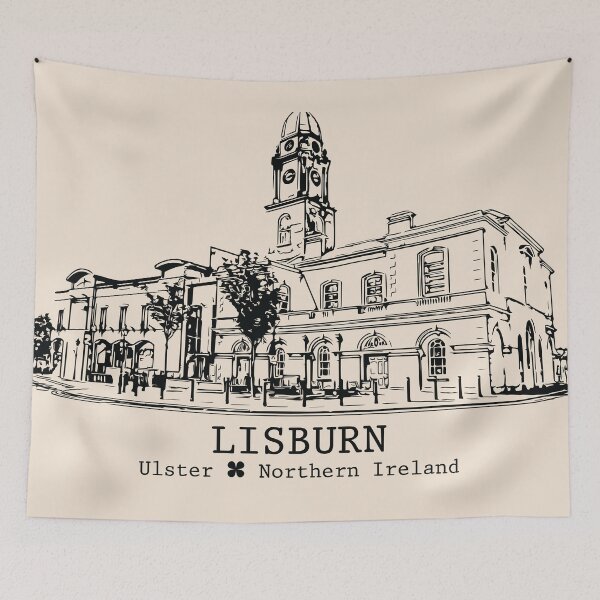 Item preview, Lisburn NI - Vintage Ink Cityscape designed and sold by Lakeric.