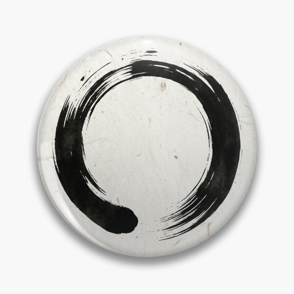 Item preview, Enso Circle Zen Art - Minimalist Japandi Sumi-e Ink Wabi-Sabi Print designed and sold by WabiSabiEssence.
