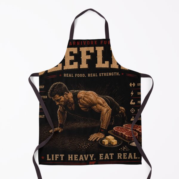 Item preview, Fueled by Beef – Carnivore Push-Up Training T-Shirt designed and sold by Chaos & Charm Studio.