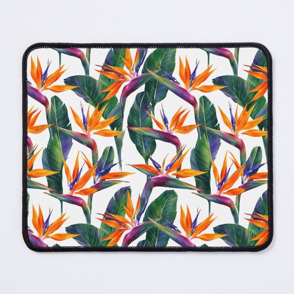 Item preview, Bird of Paradise Strelitzia Watercolor Seamless Pattern designed and sold by Inkworksbyshery.