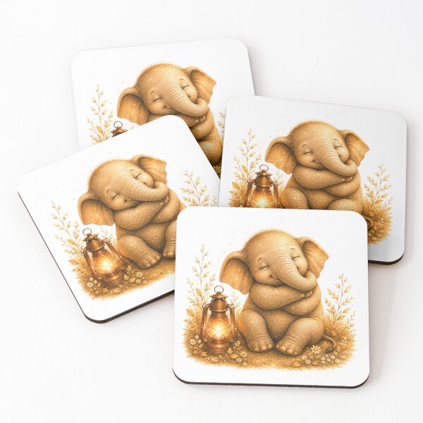 Item preview, Self Love Baby Elephant Vintage Aesthetic Cottagecore designed and sold by AQUILAKREO.