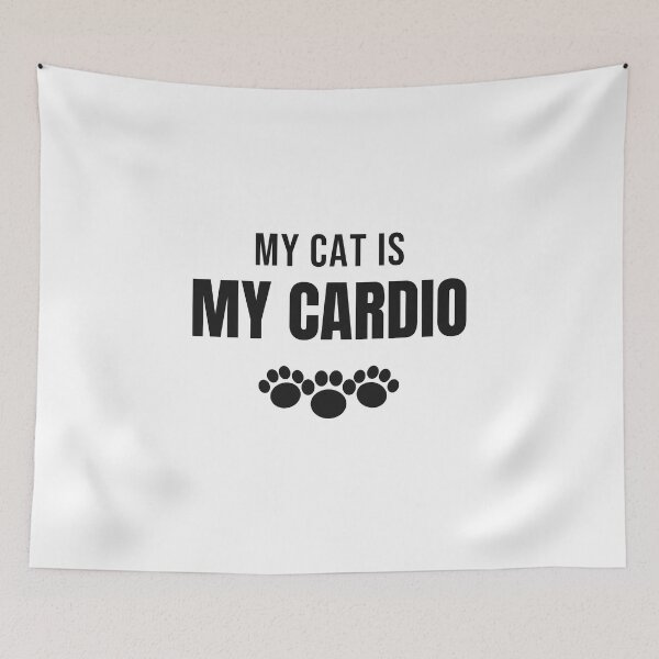 Item preview, My Cat Is My Cardio - Funny Cat Lover Shirt designed and sold by RankShift.
