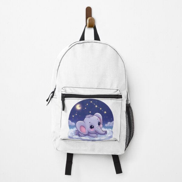 Item preview, An Adorable Kawaii Elephant - Stargazing Sticker designed and sold by DigitfanStudio.
