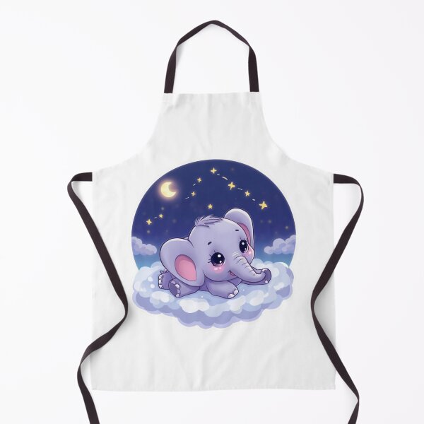 Item preview, An Adorable Kawaii Elephant - Stargazing Sticker designed and sold by DigitfanStudio.