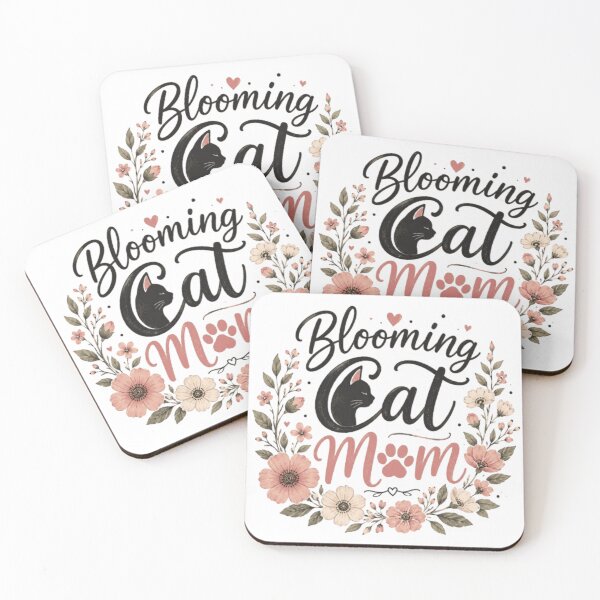 Item preview, Blooming Cat Mom Floral Cute Cat Lover Retro T-Shirt designed and sold by 1PRINTORA1.