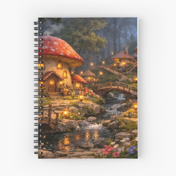 Item preview,  Fantasy Mushroom Village designed and sold by H A R L E I G H .