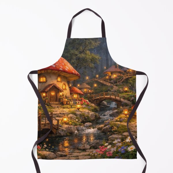 Item preview, Fantasy Mushroom Village designed and sold by H A R L E I G H .