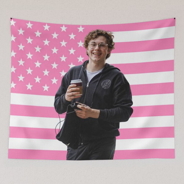 Item preview, Minten Pink American Flag designed and sold by thecollegetalk.