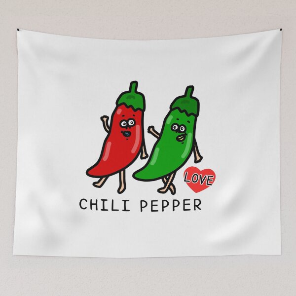 Item preview, Cute I LOVE CHILI PEPPER designed and sold by kanaehonkawa.
