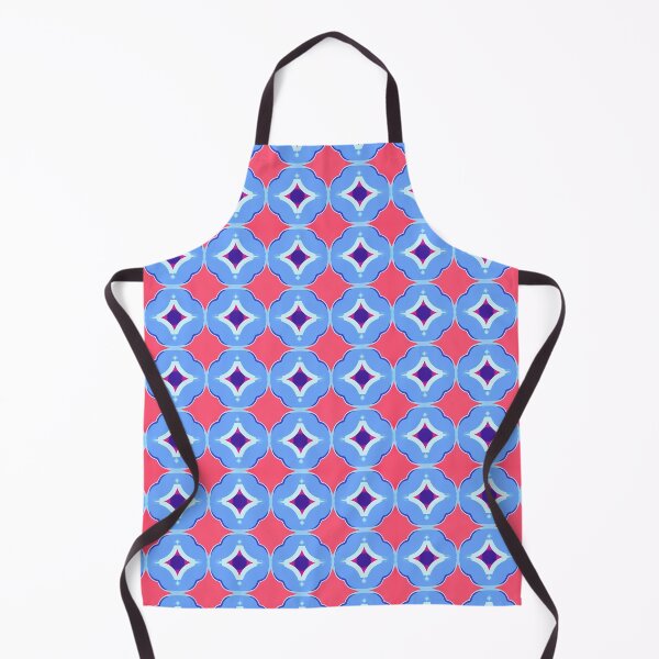 Item preview, Retro Coral and Blue Floral Medallion - Dopamine Pop Art Pattern designed and sold by UniqueDesign751.