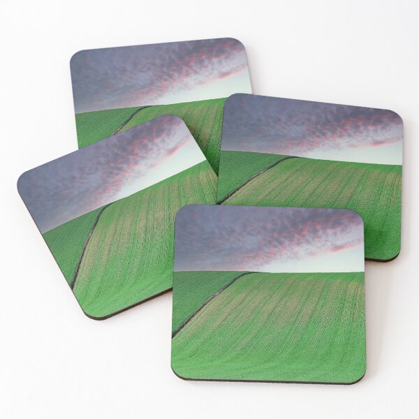 Item preview, Sunset sky over green wheat fields,Moravia rolling hills at spring,Chech Republic designed and sold by goceris.