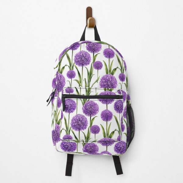 Item preview, Allium Purple Globe Dedicated Watercolor Seamless Pattern designed and sold by Inkworksbyshery.