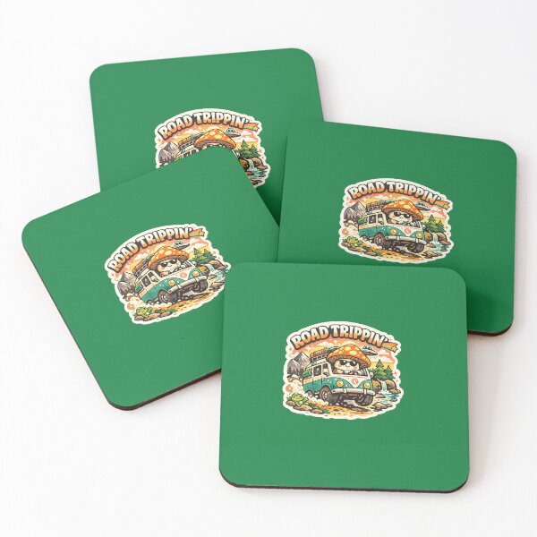 Item preview, Road Trippin' Mushroom Van Sticker designed and sold by ruchjani.