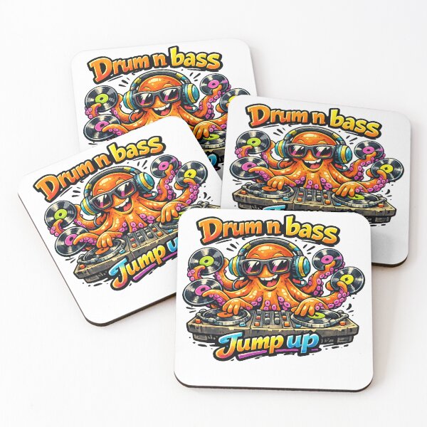 Item preview, Drum and Bass Octopus DJ Jump Up designed and sold by  ZenRave Designs.