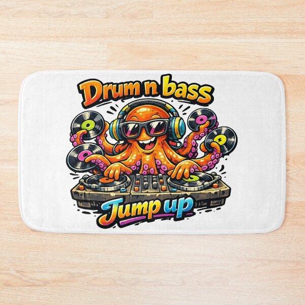 Item preview, Drum and Bass Octopus DJ Jump Up designed and sold by  ZenRave Designs.