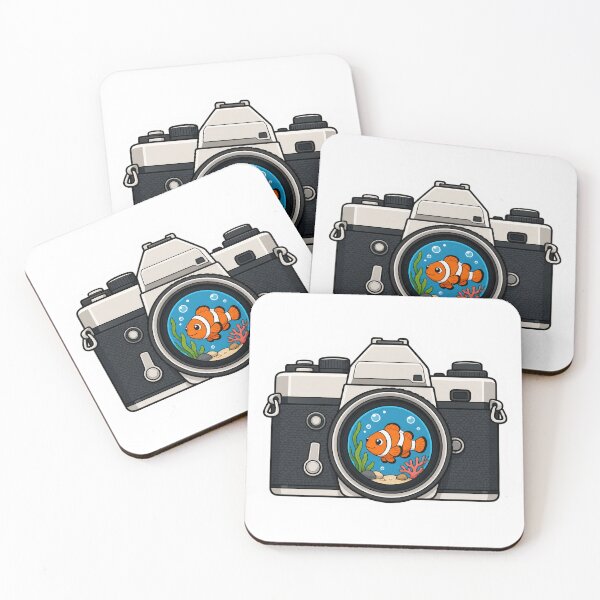 Item preview, Kawaii Clownfish Vintage Camera Sticker designed and sold by PND7777.