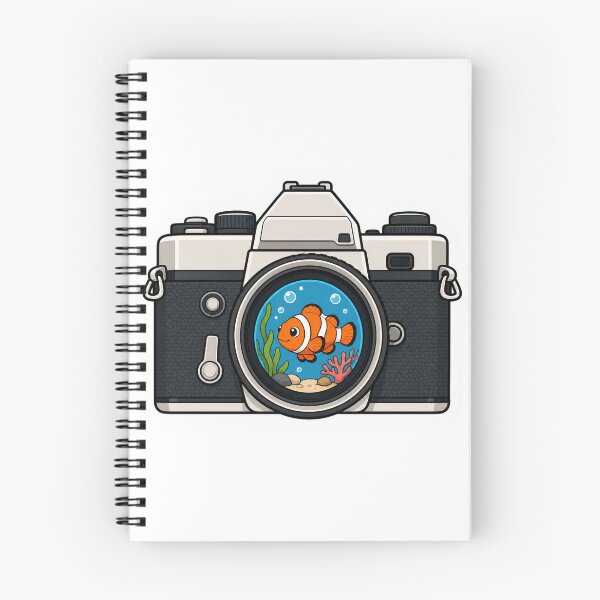 Item preview, Kawaii Clownfish Vintage Camera Sticker designed and sold by PND7777.