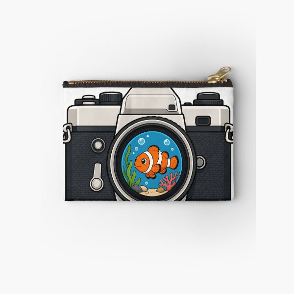 Item preview, Kawaii Clownfish Vintage Camera Sticker designed and sold by PND7777.