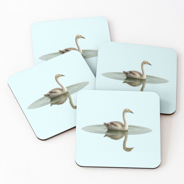 Item preview, Peaceful Swan Reflection – Minimalist Nature Art designed and sold by zmsl.