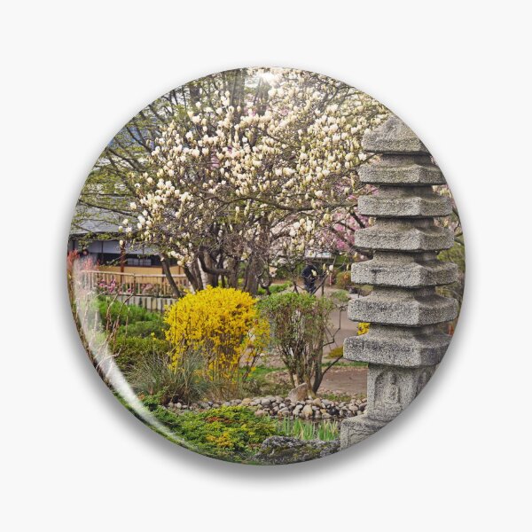 Item preview, Stone pagoda in Setagaya Park at springtime, Vienna, Austria designed and sold by goceris.