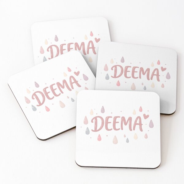 Item preview, Deema Cute Name with Raindrops and Heart designed and sold by yosefabutair.