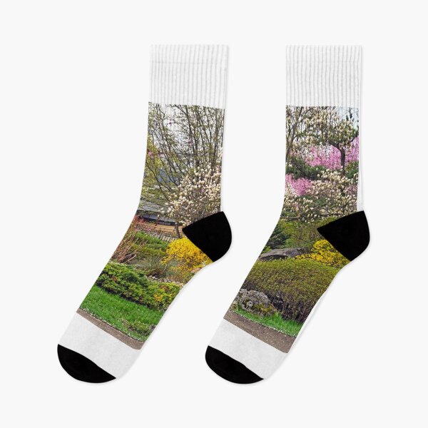 Item preview, Stone pagoda in Setagaya Park at springtime, Vienna, Austria designed and sold by goceris.