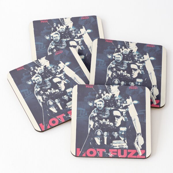 Item preview, Hot Fuzz Original Custom Vintage Movie Poster Wall Art designed and sold by Cool Robot Bro..