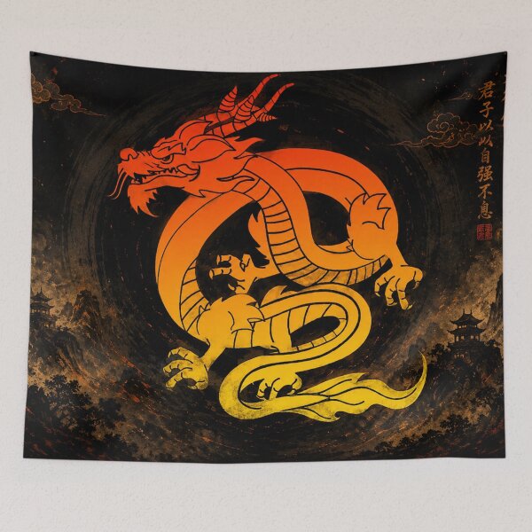 Item preview, Ascending Dragon: Guardian of Strength and Fortune designed and sold by Fei Long Design Hub.