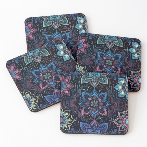 Item preview, Vibrant Colorful Ornamental Mandala Pattern designed and sold by IntelliMindDesigns.