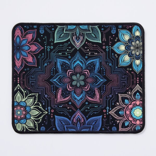 Item preview, Vibrant Colorful Ornamental Mandala Pattern designed and sold by IntelliMindDesigns.